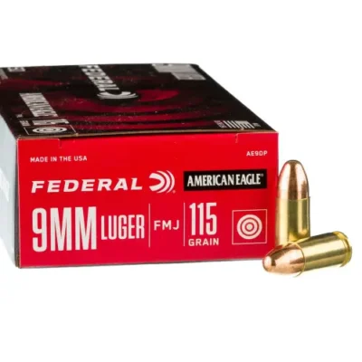 Federal 9MM 115Gr FMJ 1000 Rounds